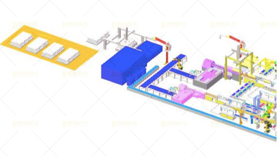 機(jī)器人焊接生產(chǎn)線(xiàn)布局圖