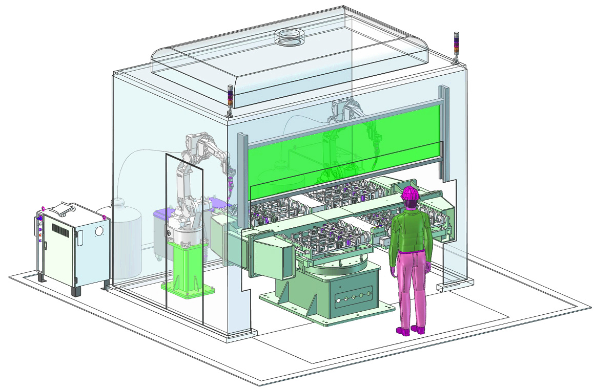 焊接煙塵大嗎？一套完整的環(huán)保焊接機器人工作站供你參考