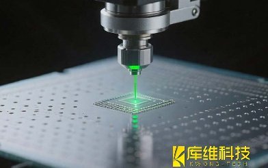 水導激光加工案例之??5G芯片微孔加工